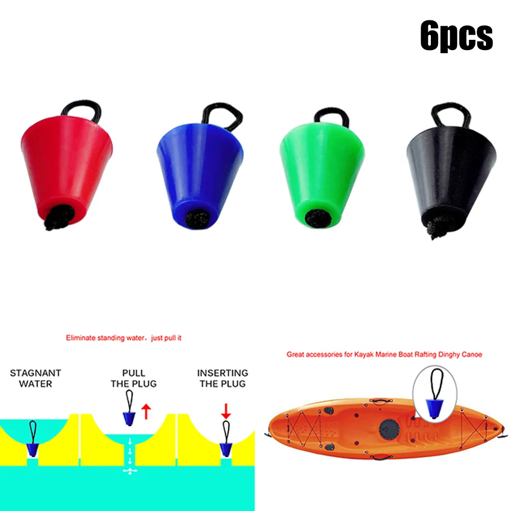 6 PCS Kayak Scupper Plugs Kit Universal Kayak Drain Plugs With Lanyard Fit Fish Well Ice Chest Yacht Water Retaining Plug
6 PCS Kayak Scupper Plugs Kit Universal Kayak Drain Plugs With Lanyard Fit Fish Well Ice Chest Yacht Water Retaining Plug