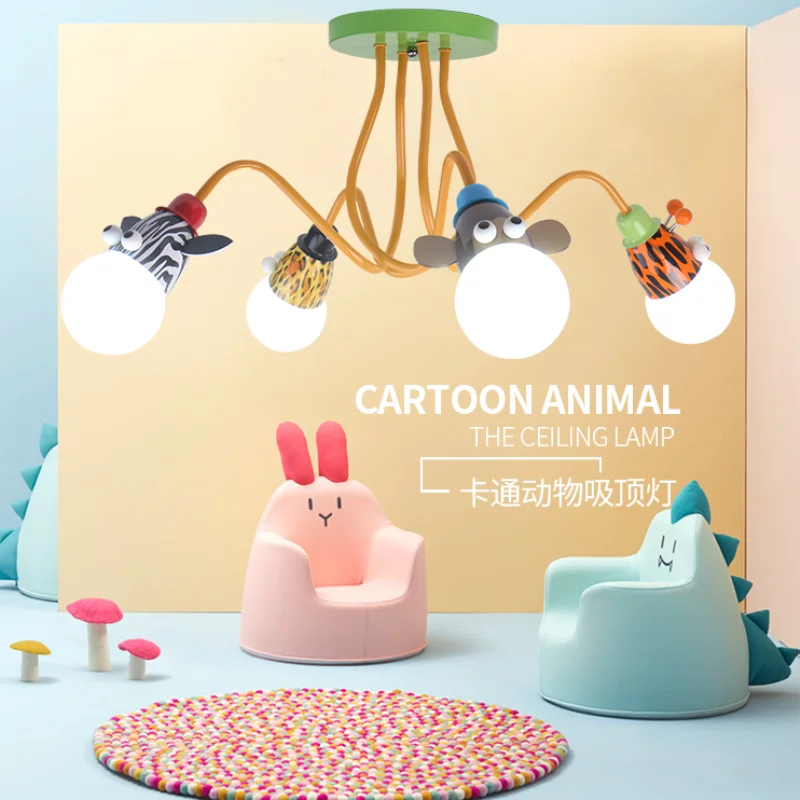 Modern Cartoon Animal Acrylic Zoo Ceiling Light Fixture for Kindergarten Boy Girl Princess Children's Bedroom Living Room
Modern Cartoon Animal Acrylic Zoo Ceiling Light Fixture for Kindergarten Boy Girl Princess Children's Bedroom Living Room
