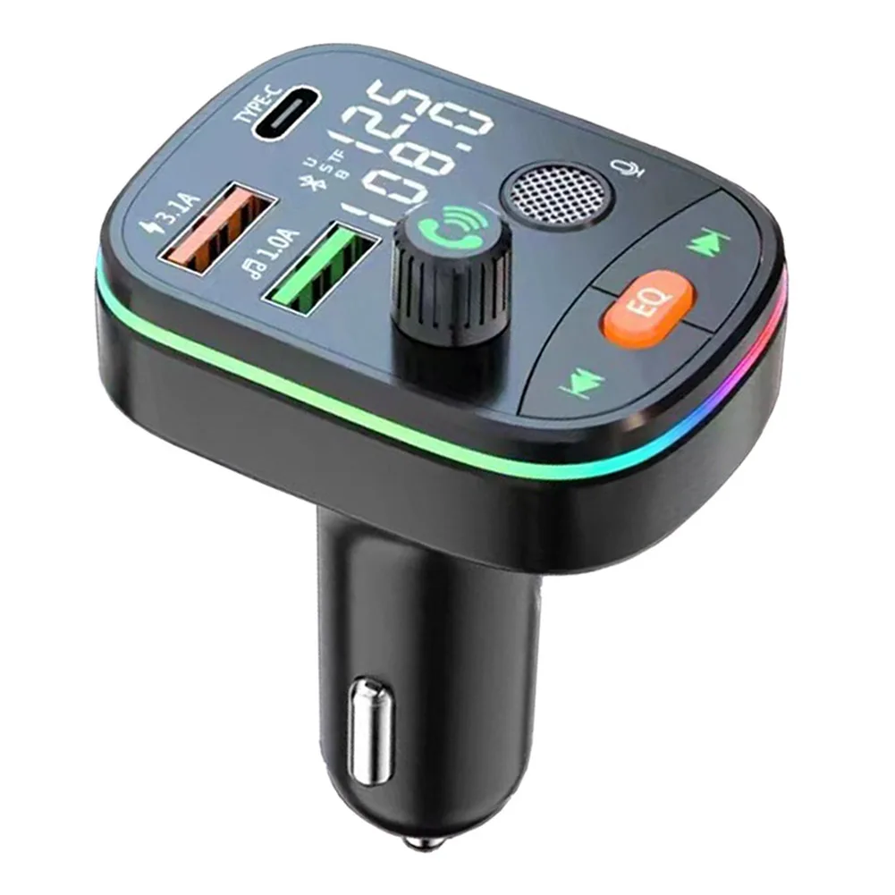 Brand New Car Charger FM Transmitter Support Ambient Light Bluetooth 5.0 Dual USB Fast Charger Hands-Free Calls
Brand New Car Charger FM Transmitter Support Ambient Light Bluetooth 5.0 Dual USB Fast Charger Hands-Free Calls