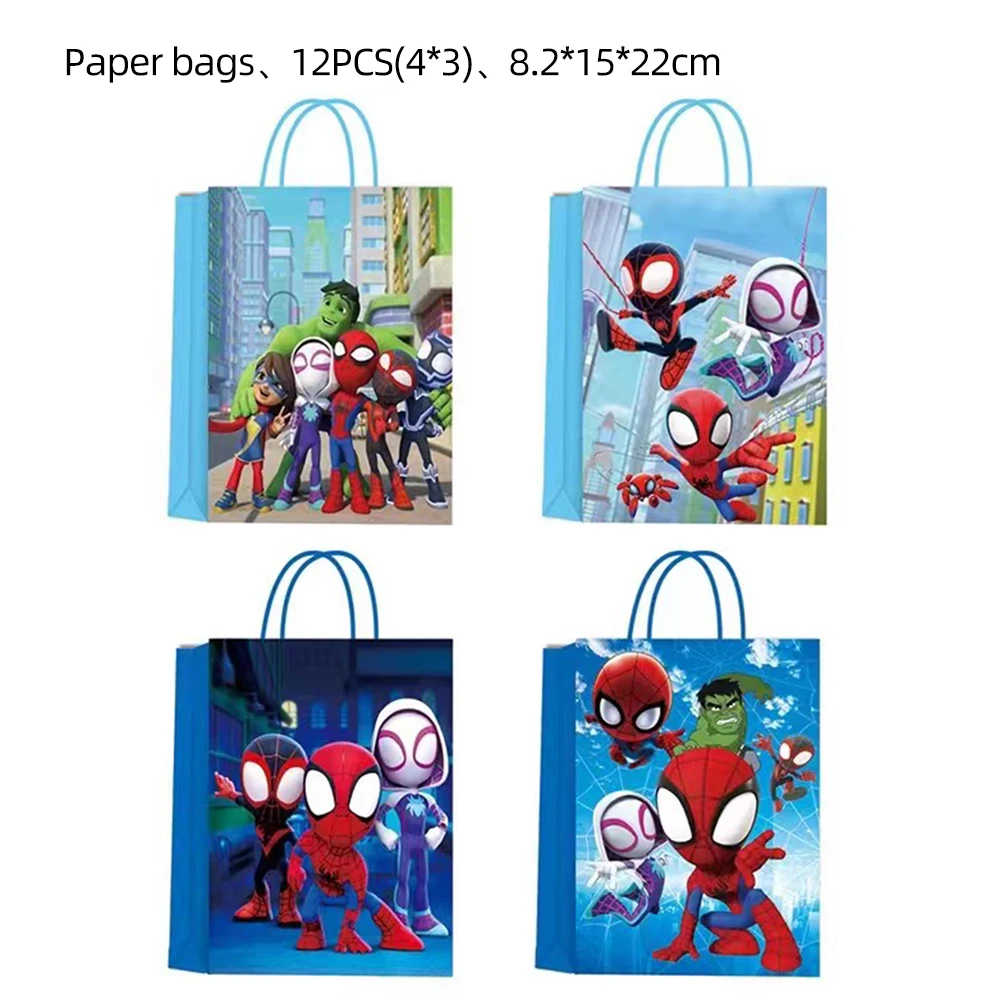 12Pcs Spiderman Gift Bag Candy Loot Bag Cartoon Theme Party Festival Event Spiderman Birthday Decoration Favor Party Supplies
12Pcs Spiderman Gift Bag Candy Loot Bag Cartoon Theme Party Festival Event Spiderman Birthday Decoration Favor Party Supplies
