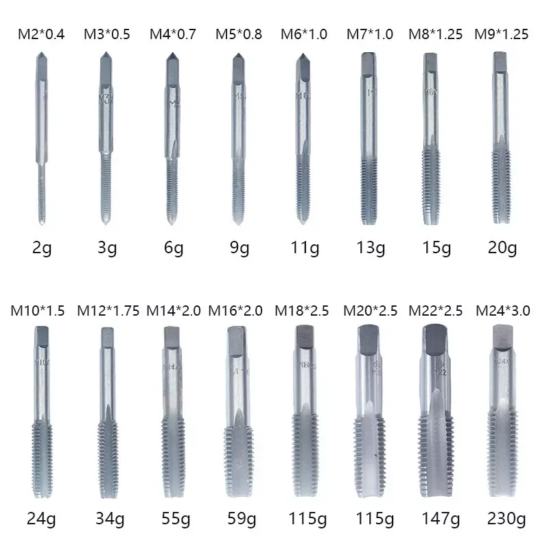 2PCS/Set HSS Machine Spiral Point Straight Fluted Screw Thread Metric Plug Hand Tap Drill Set Tools M2 M3 M4 M5 M6 M7 M8 M9 M10
2PCS/Set HSS Machine Spiral Point Straight Fluted Screw Thread Metric Plug Hand Tap Drill Set Tools M2 M3 M4 M5 M6 M7 M8 M9 M10