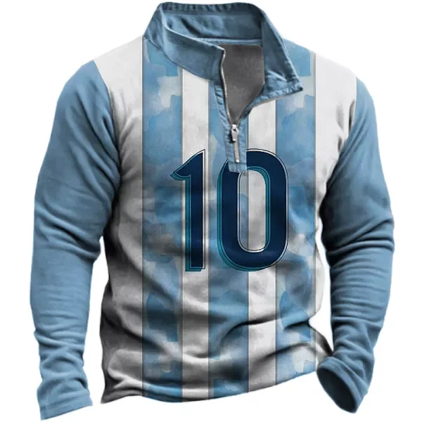 Argentina Flag Sweatshirt Men's Casual Half Zipper Sweatshirt Stand Collar Jacket Fashion Long Sleeve POLO Shirt Flag 3D Hoodie
Argentina Flag Sweatshirt Men's Casual Half Zipper Sweatshirt Stand Collar Jacket Fashion Long Sleeve POLO Shirt Flag 3D Hoodie