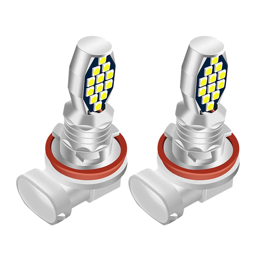

2Pcs H8 H11 Led HB4 9006 HB3 9005 H16 PSX24W PSX26W P13W Fog Lights Bulb 3030SMD 3000LM Car Driving Running Lamp Auto Leds Light