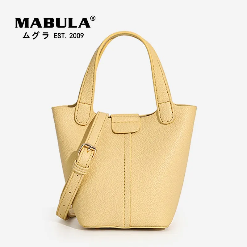 MABULA Simple Stylish Bucket Top Handle Bag with Clutch Purses 2 Pcs Set Elegant Leather Crossbody Hobo Handbag for Women
MABULA Simple Stylish Bucket Top Handle Bag with Clutch Purses 2 Pcs Set Elegant Leather Crossbody Hobo Handbag for Women