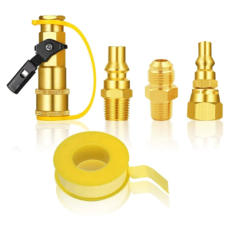 5Pcs Universal 1/4 Inch Propane Quick Connect Adapter Assembly Kit Convert Gas BBQ Grill, Heater Appliance Accessories
5Pcs Universal 1/4 Inch Propane Quick Connect Adapter Assembly Kit Convert Gas BBQ Grill, Heater Appliance Accessories