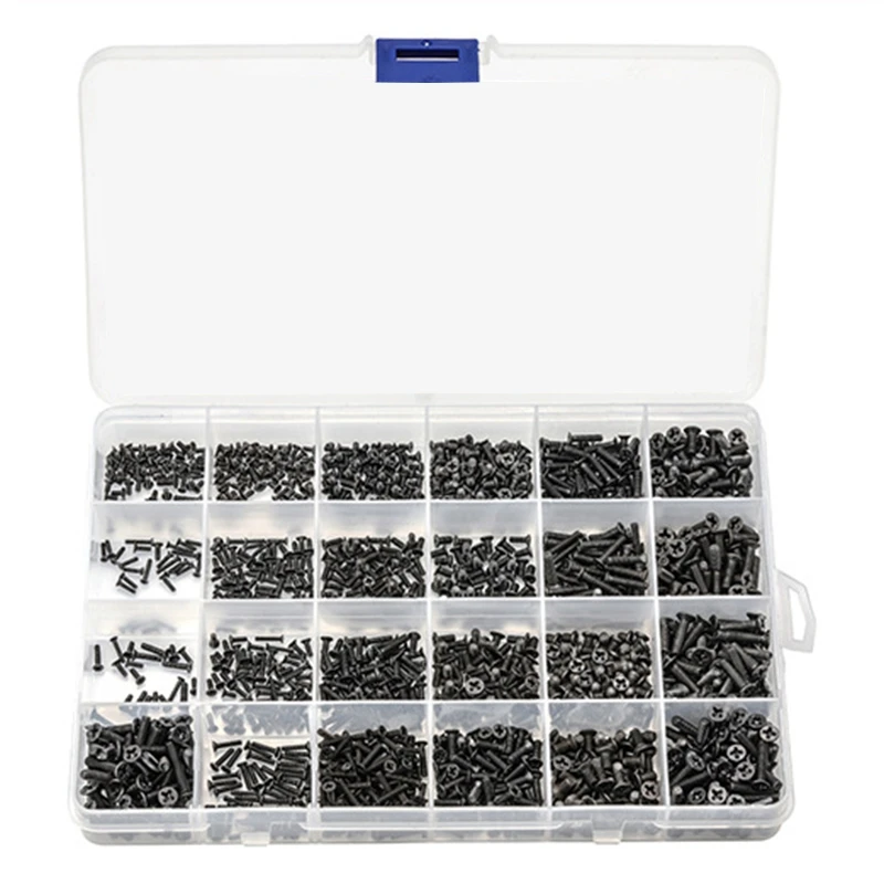 720Pcs Countersunk Flat Head Mini Screw Set M1.4 M1.7 M2 M2.5 M3 Carbon Steel Computer Notebook Laptop Screws Kit
720Pcs Countersunk Flat Head Mini Screw Set M1.4 M1.7 M2 M2.5 M3 Carbon Steel Computer Notebook Laptop Screws Kit