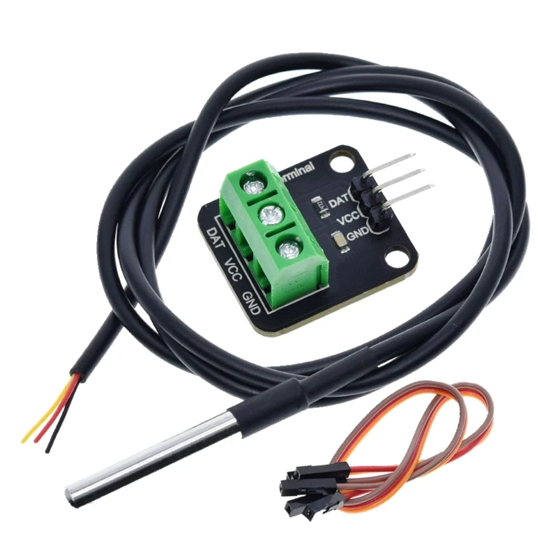Thermal Sensor Module Temperature Sensor Module Thermistor Sensor Stainless Steel Probe Terminal Adapter for-Arduino Diy
Thermal Sensor Module Temperature Sensor Module Thermistor Sensor Stainless Steel Probe Terminal Adapter for-Arduino Diy