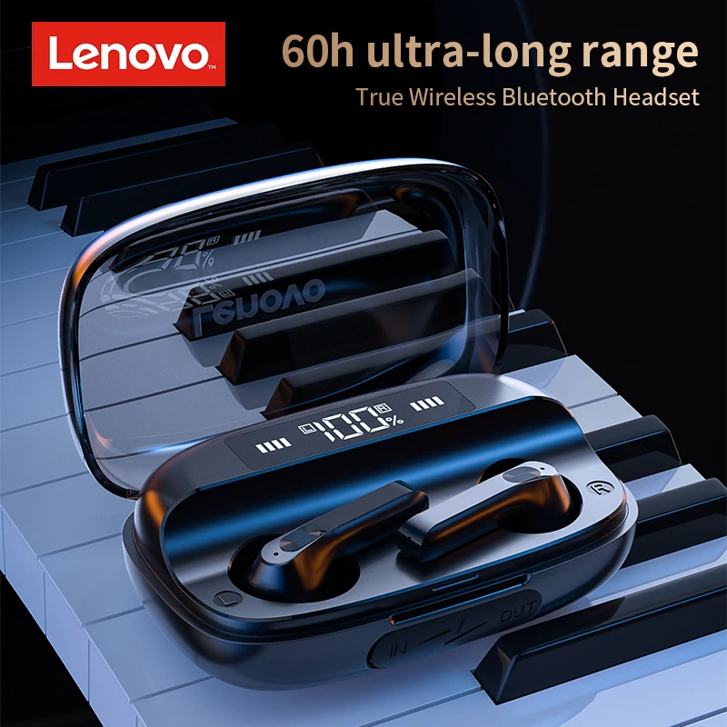 Original Lenovo QT81 TWS Wireless Headphone Stereo Sports Waterproof Earbuds Headset with Mic Bluetooth Earphone HD Call 1200mAh
Original Lenovo QT81 TWS Wireless Headphone Stereo Sports Waterproof Earbuds Headset with Mic Bluetooth Earphone HD Call 1200mAh