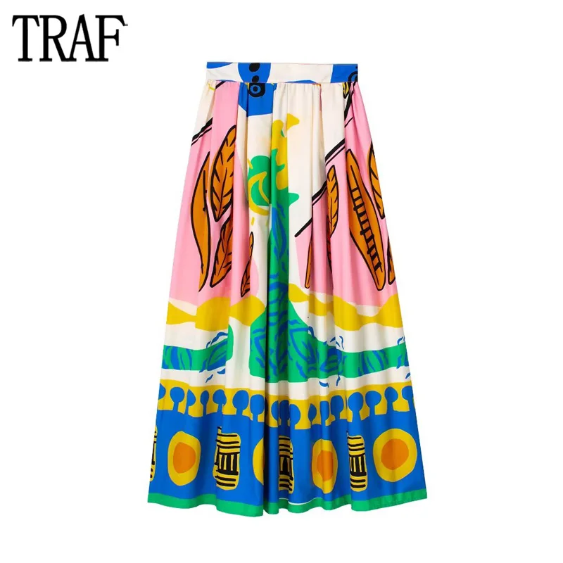 TRAF Print Pleated Skirts for Women High Waist Long Skirt Sets Summer Basics Maxi Skirts Woman Fashion 2023 Casual Woman Skirt
TRAF Print Pleated Skirts for Women High Waist Long Skirt Sets Summer Basics Maxi Skirts Woman Fashion 2023 Casual Woman Skirt