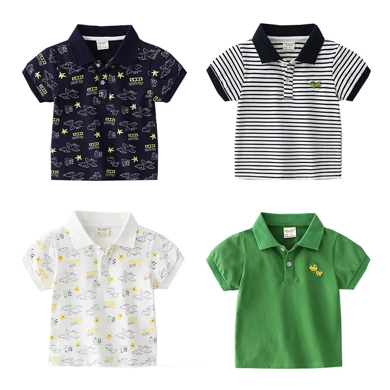 Cute Dinosaur Boys Polo T-shirt Soft Breathable Fabric Toddler Baby Tops Children Tee Shirts Kids Clothes Jersey Cotton Shirt
Cute Dinosaur Boys Polo T-shirt Soft Breathable Fabric Toddler Baby Tops Children Tee Shirts Kids Clothes Jersey Cotton Shirt