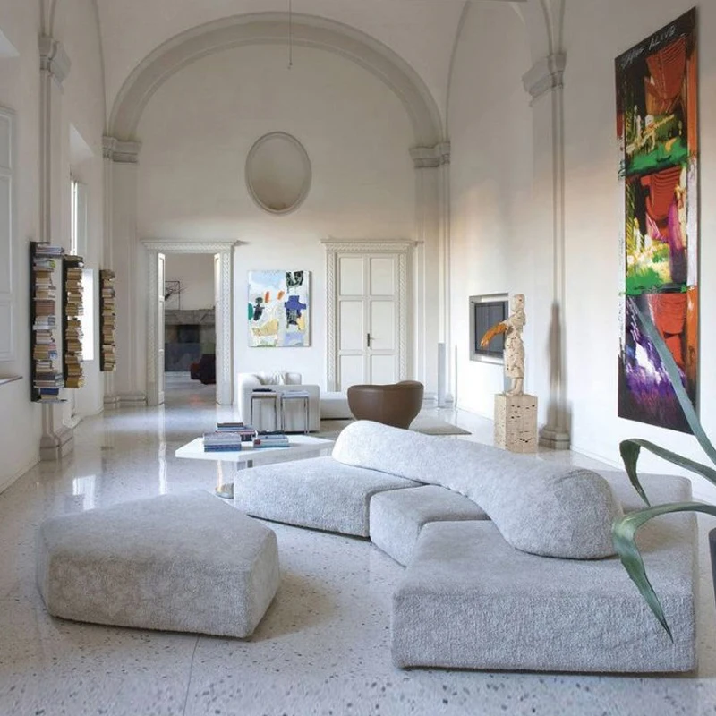 Fabric sofa modern simple semi arc living room EDRA special-shaped module combination
Fabric sofa modern simple semi arc living room EDRA special-shaped module combination