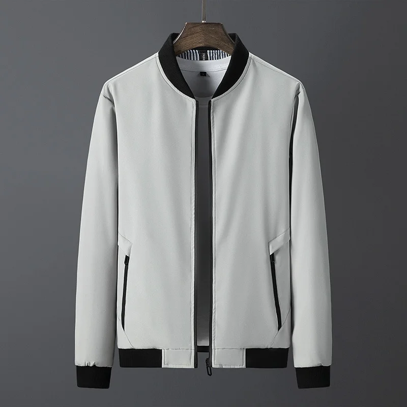 

Повседневная мужская брендовая мужская деловая уличная Весенняя новая куртка-бомбер верхняя одежда мужские пальто размера плюс 8XL одежда