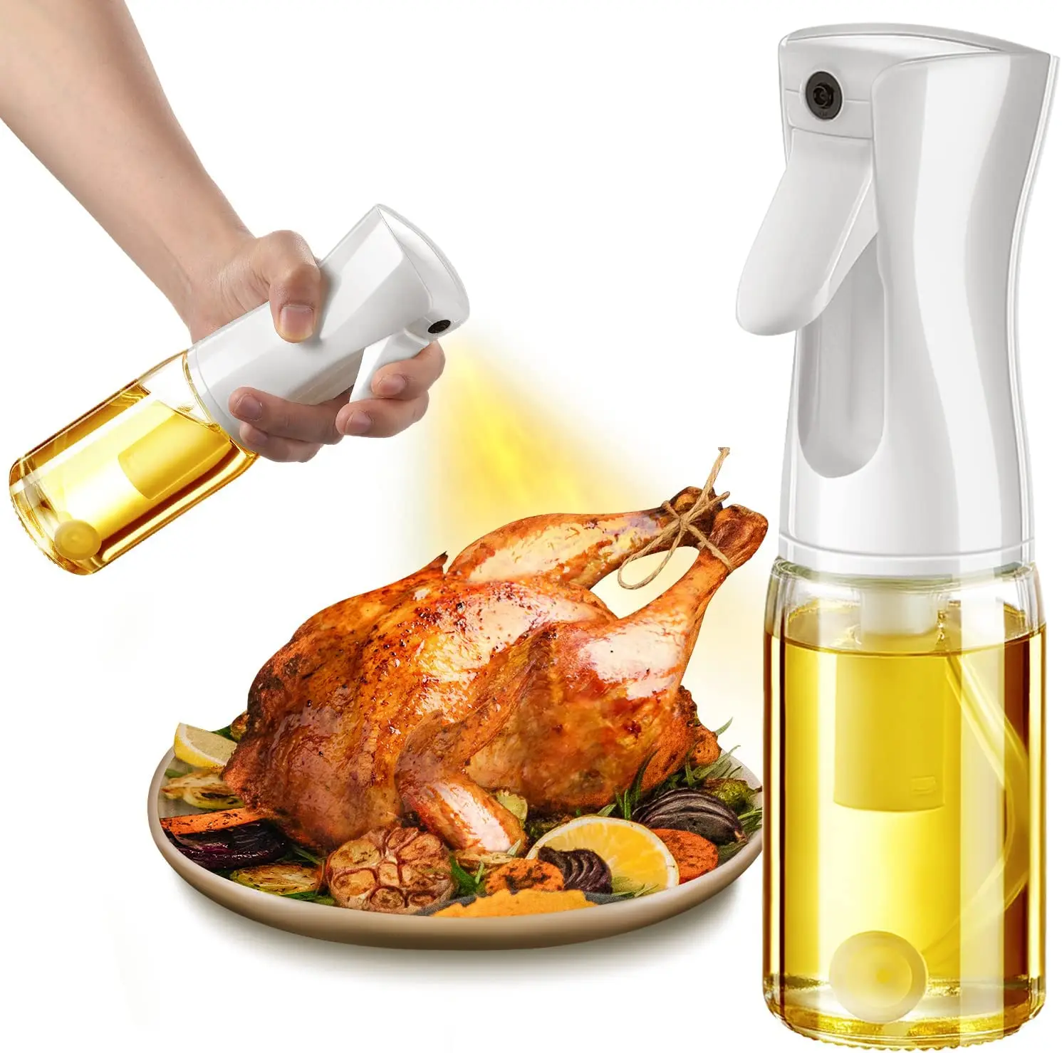 Oil Sprayer for Cooking,Olive Oil Sprayer Mister,200ml Glass Olive Oil Spray Bottle,Oil Spritzer,for Salad,Baking,Frying, BBQ
Oil Sprayer for Cooking,Olive Oil Sprayer Mister,200ml Glass Olive Oil Spray Bottle,Oil Spritzer,for Salad,Baking,Frying, BBQ