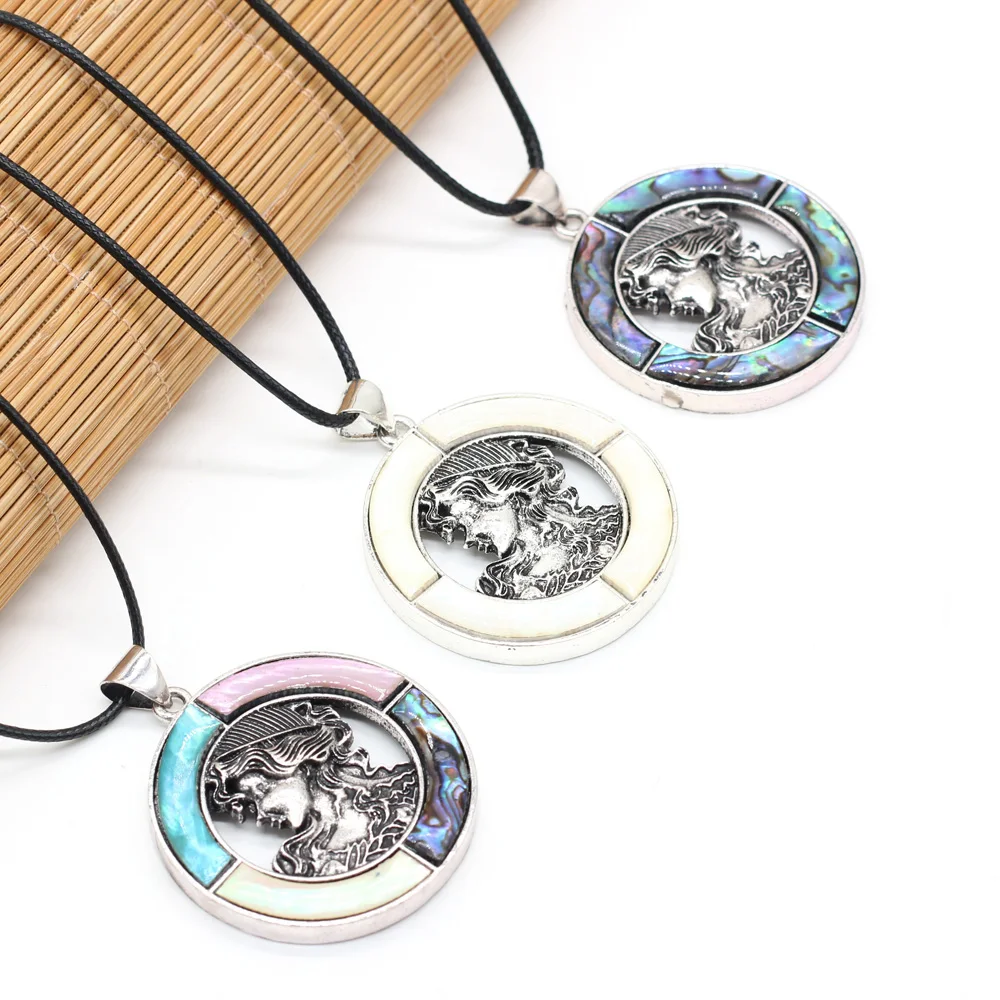 Natural Shell Round Inlaid Human Head Pendant Necklace For Jewelry MakingDIY Necklace Accessories Charm Birthday Gift Party 50CM
Natural Shell Round Inlaid Human Head Pendant Necklace For Jewelry MakingDIY Necklace Accessories Charm Birthday Gift Party 50CM