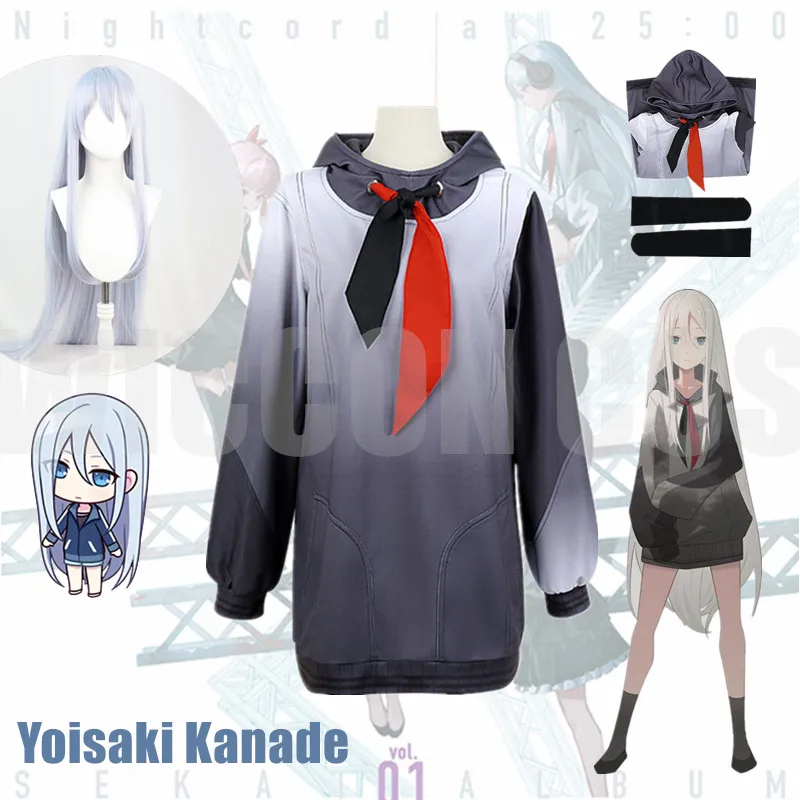 Anime Yoisaki Kanade Cosplay Hoodies Project Sekai Colorful Stage! feat Knd Costumes 25:00 at Nightcord K Wig Headgear
Anime Yoisaki Kanade Cosplay Hoodies Project Sekai Colorful Stage! feat Knd Costumes 25:00 at Nightcord K Wig Headgear
