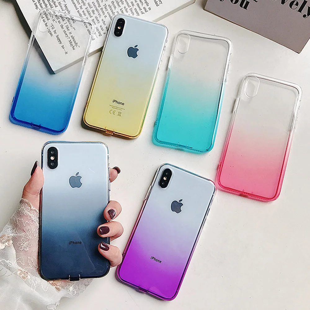 PTransparent hone Case For iPhone 11 12 Mini Pro Max X XR XS Max 6s 7 8 Plus SE 2 Luxury Gradient Clear Soft TPU Shockproof Case
PTransparent hone Case For iPhone 11 12 Mini Pro Max X XR XS Max 6s 7 8 Plus SE 2 Luxury Gradient Clear Soft TPU Shockproof Case