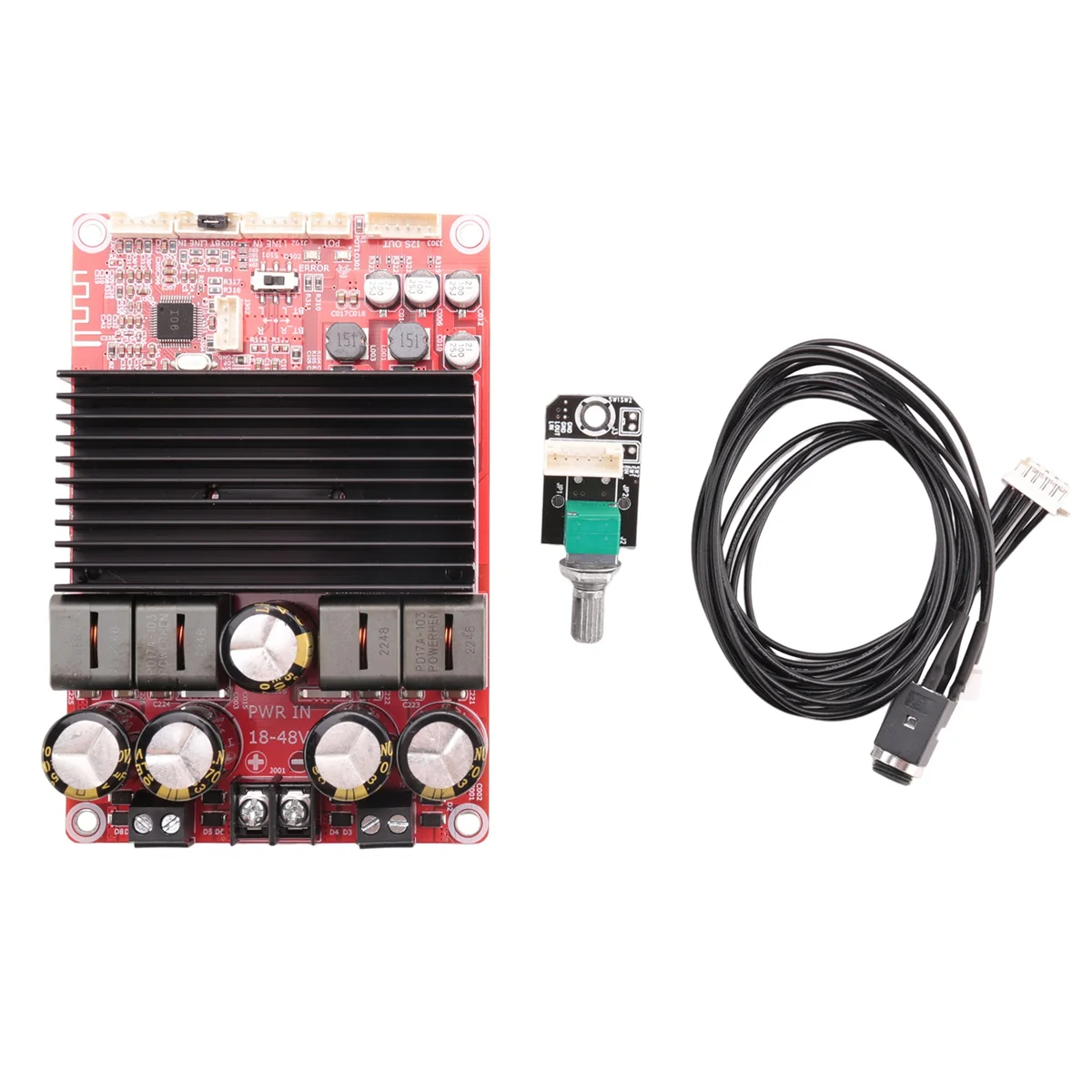 300Wx2 TPA3255 2-Channel Stereo Amplifier Board High Power Bluetooth 5.0 DC24-48V Class D Digital Power Amplifier Audio
300Wx2 TPA3255 2-Channel Stereo Amplifier Board High Power Bluetooth 5.0 DC24-48V Class D Digital Power Amplifier Audio
