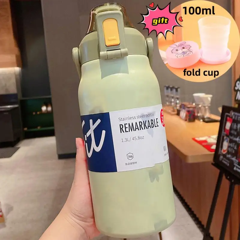 Thermos Water Bottle Stainless Steel Thermal Cup With Lid Straw Sport Gym Cold Tumbler Large Capacity Vacuum Flask 1300ml 1700ml
Thermos Water Bottle Stainless Steel Thermal Cup With Lid Straw Sport Gym Cold Tumbler Large Capacity Vacuum Flask 1300ml 1700ml