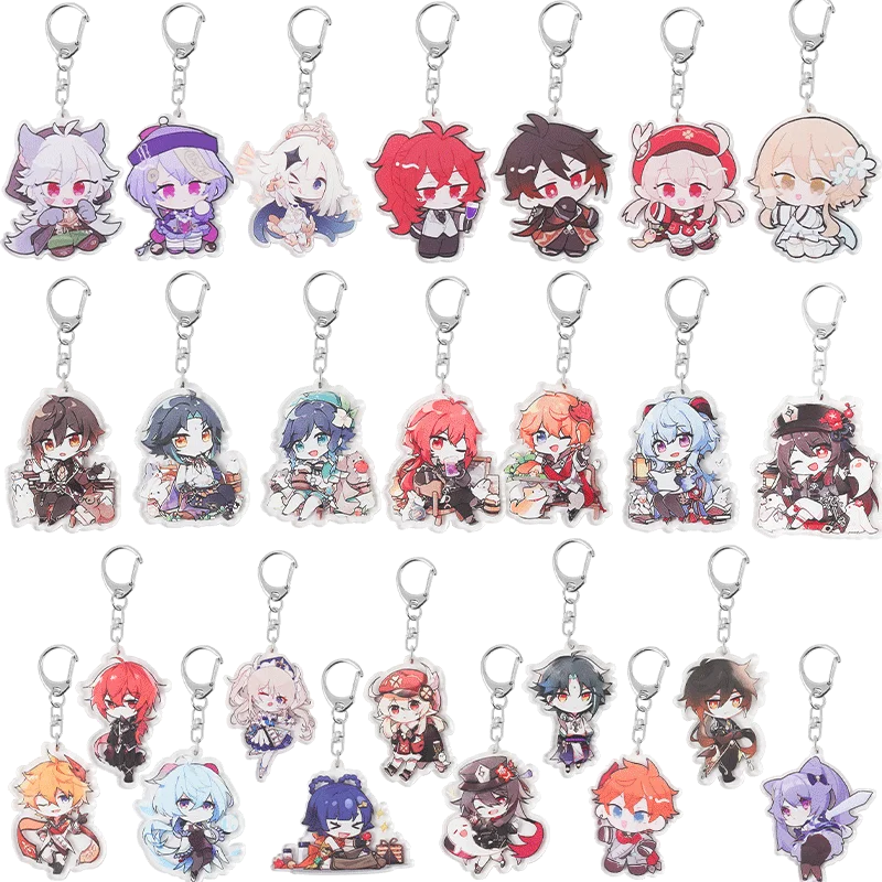 Genshin Impac Keychain Two-dimensional Cute Character Keyring Stainless Steel Acrylic Game Jewelry Accessories Backpack Car Bag
Genshin Impac Keychain Two-dimensional Cute Character Keyring Stainless Steel Acrylic Game Jewelry Accessories Backpack Car Bag