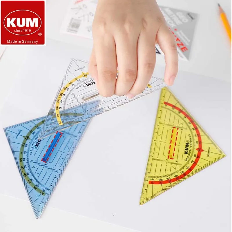 Wholesale Germany Kum 292 Anti-Skid, Anti Handwriting, Dirt, Clear Scale, Grip Handle, Multi-Function Triangular Ruler
Wholesale Germany Kum 292 Anti-Skid, Anti Handwriting, Dirt, Clear Scale, Grip Handle, Multi-Function Triangular Ruler