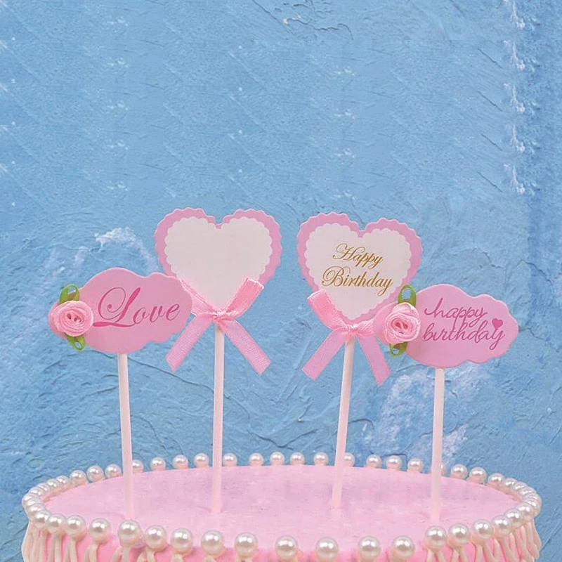 3Pcs Handwritten Blessing Creative Happy Birthday Rose Cake Flags Wedding Chocolates Mousse Dessert Topper Decor Baking Supplies
3Pcs Handwritten Blessing Creative Happy Birthday Rose Cake Flags Wedding Chocolates Mousse Dessert Topper Decor Baking Supplies