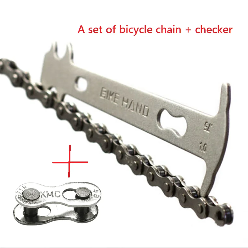 1Pc Bike Chain Wear Indicator + Bike Chain Mountain Road MTB Bicycle Checker Kits Multi-Functional Accessories Repair Tool
1Pc Bike Chain Wear Indicator + Bike Chain Mountain Road MTB Bicycle Checker Kits Multi-Functional Accessories Repair Tool