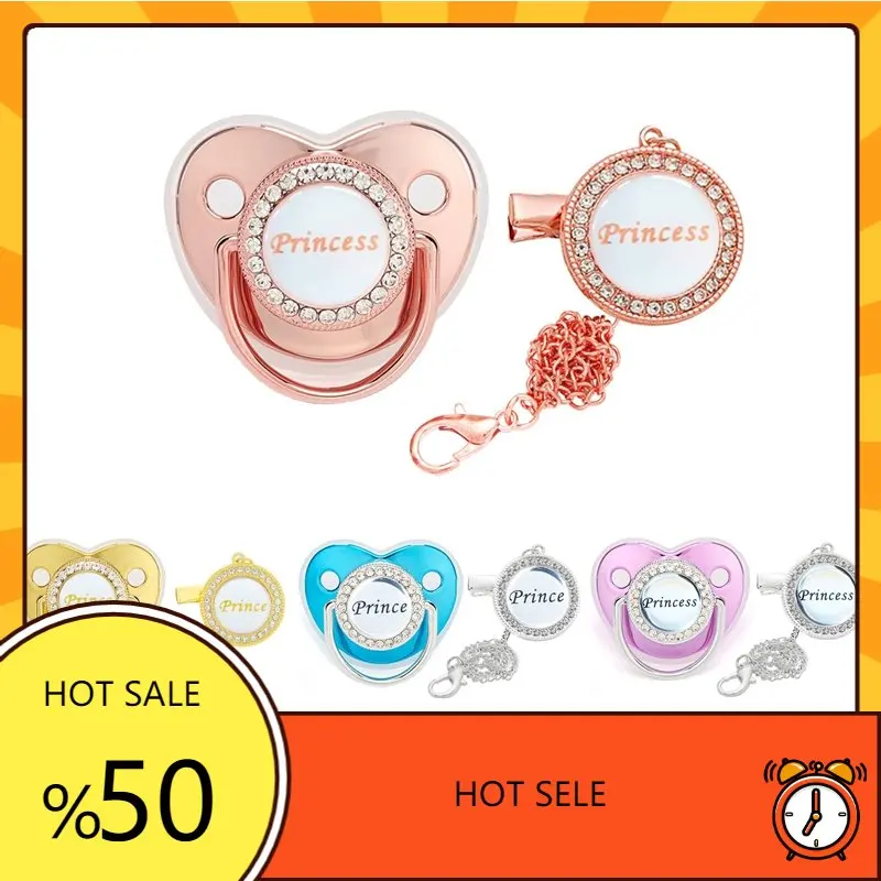 Baby Pacifier with Clips Infant Toddler BPA Free Silicone Nipple Luxury Princess Prince Nipple Newborn Infant Soothe Nipple
Baby Pacifier with Clips Infant Toddler BPA Free Silicone Nipple Luxury Princess Prince Nipple Newborn Infant Soothe Nipple
