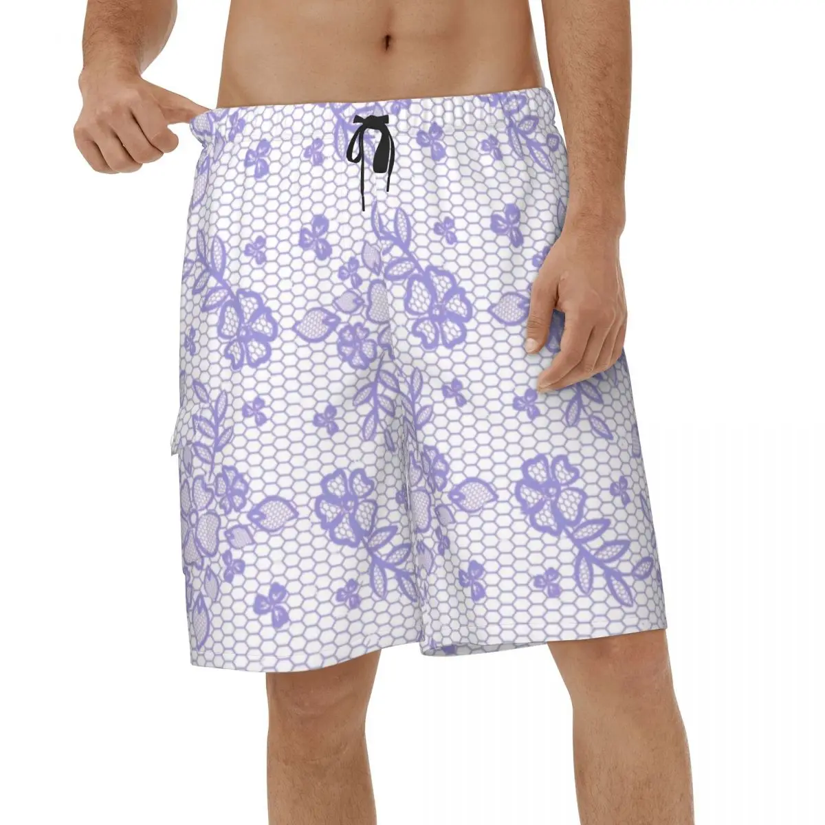 Printed Shorts Purple Chantilly Lace Boho Bohemian Summer Men's Swim Trunks Men Swimming Shorts
Printed Shorts Purple Chantilly Lace Boho Bohemian Summer Men's Swim Trunks Men Swimming Shorts