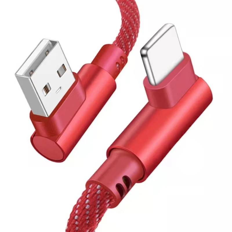 Micro USB Type C Cable 2.4A Fast Charger USB Cord 90 Degree Elbow Nylon Braided Data Cable For Samsung/Sony/Xiaomi Android Phone
Micro USB Type C Cable 2.4A Fast Charger USB Cord 90 Degree Elbow Nylon Braided Data Cable For Samsung/Sony/Xiaomi Android Phone