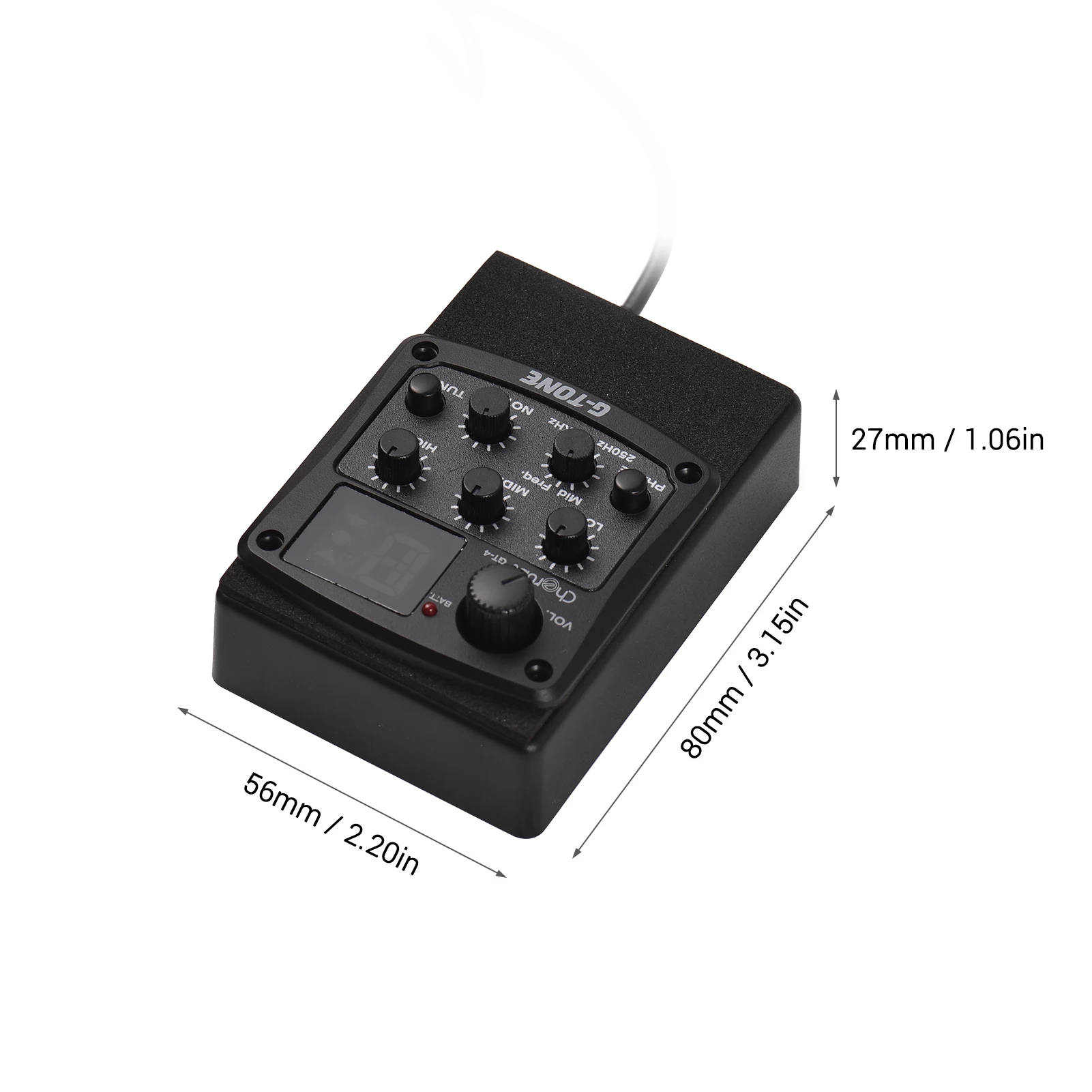 Cherub GT-4 G-Tone 3-полосный эквалайзер Эквалайзер Акустическая гитара предусилитель пьезо звукосниматель светодиодный тюнер подсказка низкого заряда батареи
Cherub GT-4 G-Tone 3-полосный эквалайзер Эквалайзер Акустическая гитара предусилитель пьезо звукосниматель светодиодный тюнер подсказка низкого заряда батареи