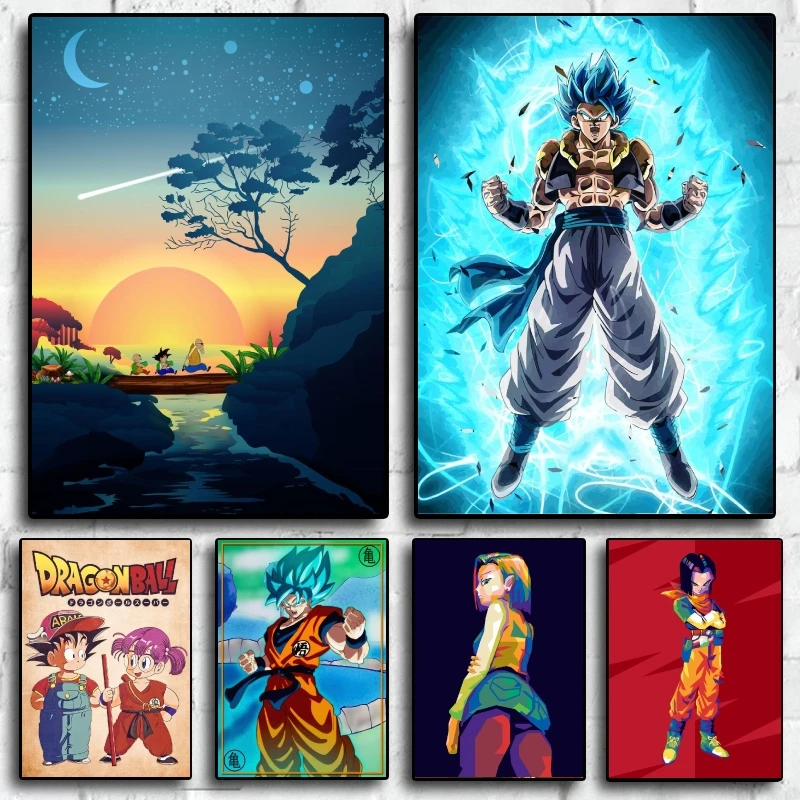 Canvas Painting Classic Anime Dragon Ball Son Goku Frieza Manga Wall Stickers Suitable for Bathroom Children Room Decoration
Canvas Painting Classic Anime Dragon Ball Son Goku Frieza Manga Wall Stickers Suitable for Bathroom Children Room Decoration