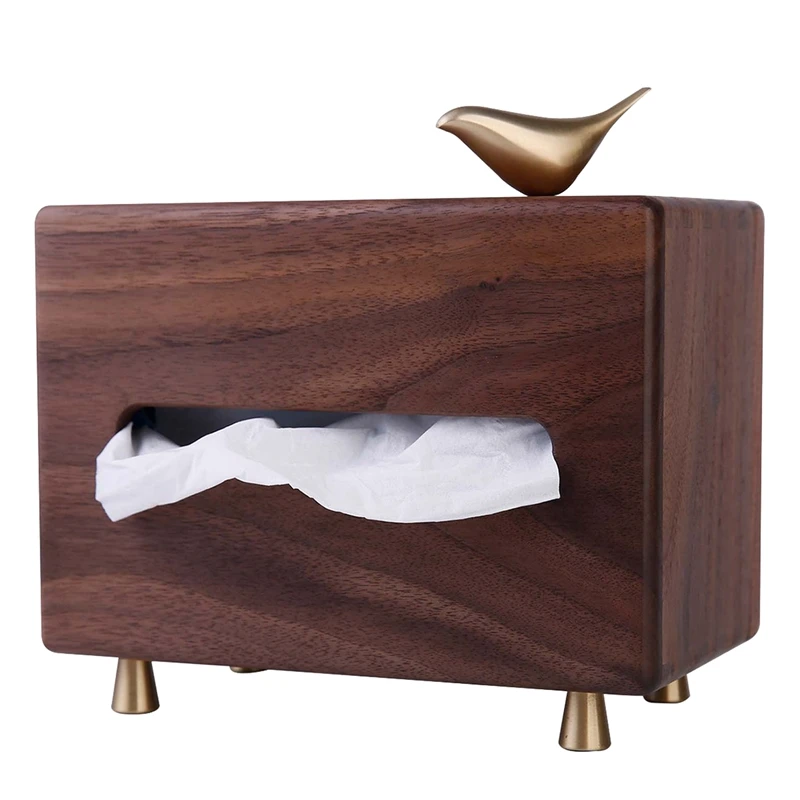 Retro Black Walnut Brass Foot Tissue Box Living Room Coffee Table Decor Rectangular Tissue Box Pumping Paper Tissue Tube
Retro Black Walnut Brass Foot Tissue Box Living Room Coffee Table Decor Rectangular Tissue Box Pumping Paper Tissue Tube