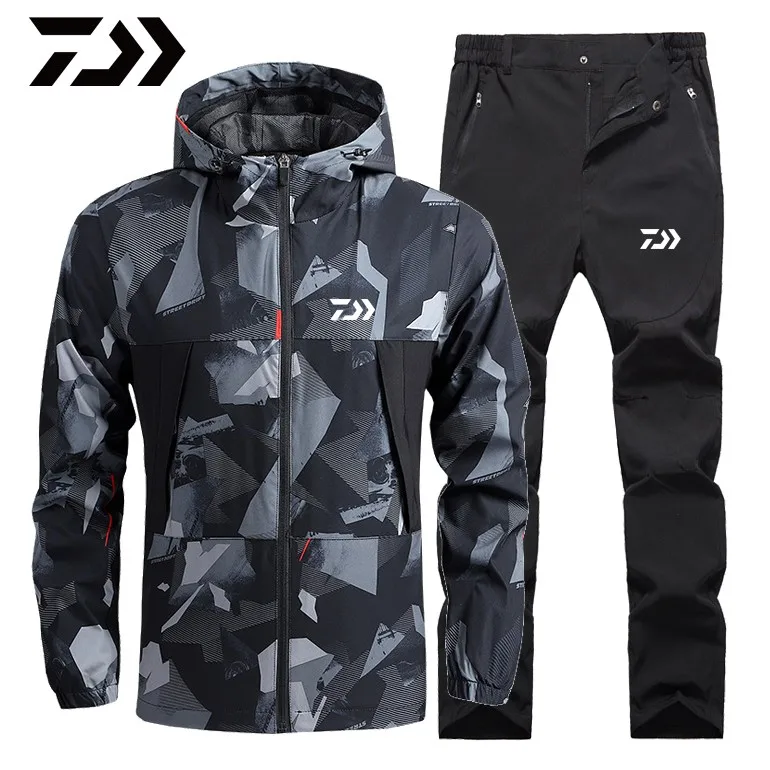 New Summer Autumn Men DAIWA Fishing Jacket And Waterproof Pants Man camouflage Outdoor Sport Waterproof Fishing Clothing 
New Summer Autumn Men DAIWA Fishing Jacket And Waterproof Pants Man camouflage Outdoor Sport Waterproof Fishing Clothing