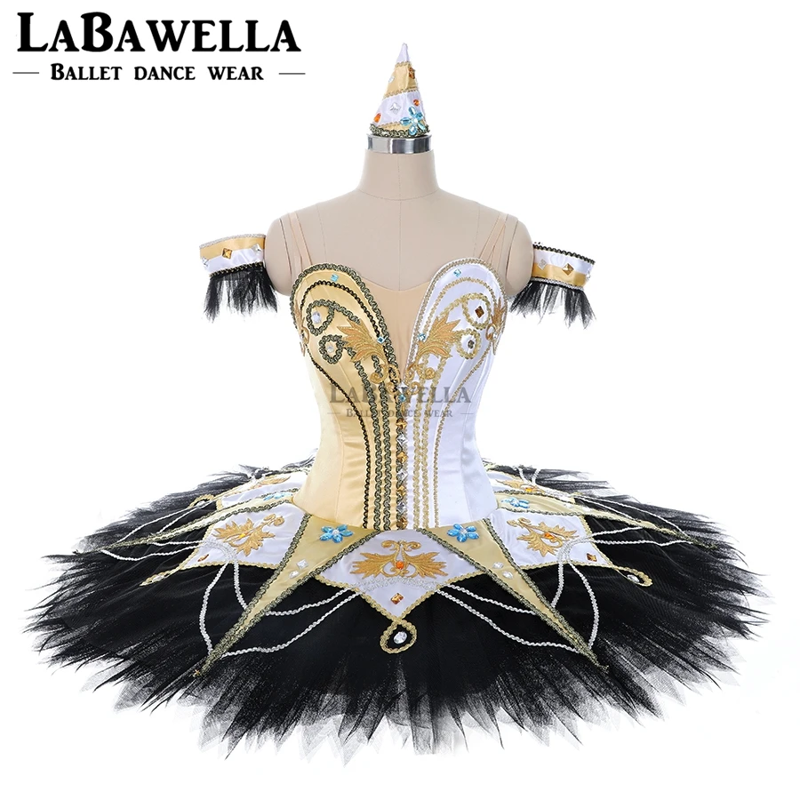 professional plain ballet tutu harlequinade performance tutu costumes girls black white pancake tutu platter BT2000B
professional plain ballet tutu harlequinade performance tutu costumes girls black white pancake tutu platter BT2000B