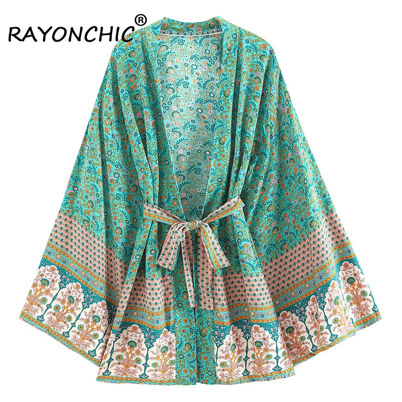 Накидка RAYONCHIC для бикини, пляжная одежда, искусственный шелк, Зеленый цветочный принт, пояс с длинным рукавом, богемный стиль, винтажное кимо...
Накидка RAYONCHIC для бикини, пляжная одежда, искусственный шелк, Зеленый цветочный принт, пояс с длинным рукавом, богемный стиль, винтажное кимо...