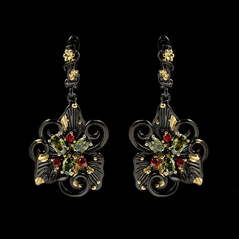 Neo-Gothic Silver 925 Jewelry Bizuteria Garnet Orecchini Real 14K Multi Gold Aretes De Plata De Ley 925 Mujer Earring for Women
Neo-Gothic Silver 925 Jewelry Bizuteria Garnet Orecchini Real 14K Multi Gold Aretes De Plata De Ley 925 Mujer Earring for Women