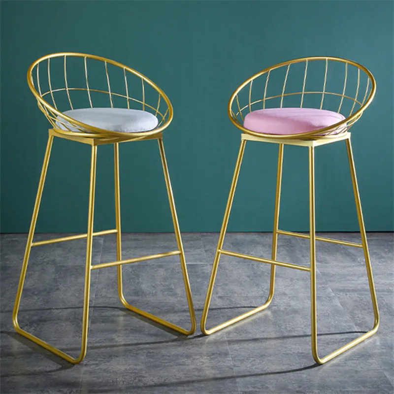 Bar Chair Flannel Cushion Golden High Feet StoolModern Bar Chairs Wrought Iron for Kitchen Modern Leisure Stools Home Furniture
Bar Chair Flannel Cushion Golden High Feet StoolModern Bar Chairs Wrought Iron for Kitchen Modern Leisure Stools Home Furniture