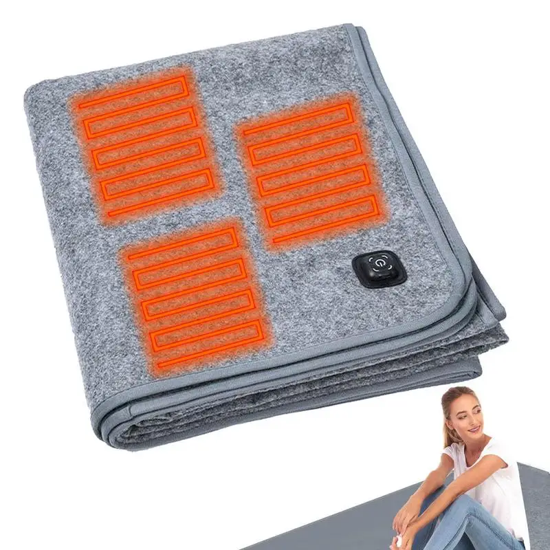 USB Power Electric Blanket Comfortable Electric Throw Blanket With 3 Temperature Settings Fast Heating Blankets For Home Office
USB Power Electric Blanket Comfortable Electric Throw Blanket With 3 Temperature Settings Fast Heating Blankets For Home Office