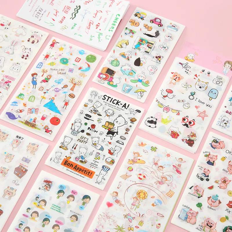 6Page Korean Cartoon Cute Diy Hand Account Book Student Stationery Children Small Pattern Personalized Kawaii Decor Plan Sticker
6Page Korean Cartoon Cute Diy Hand Account Book Student Stationery Children Small Pattern Personalized Kawaii Decor Plan Sticker