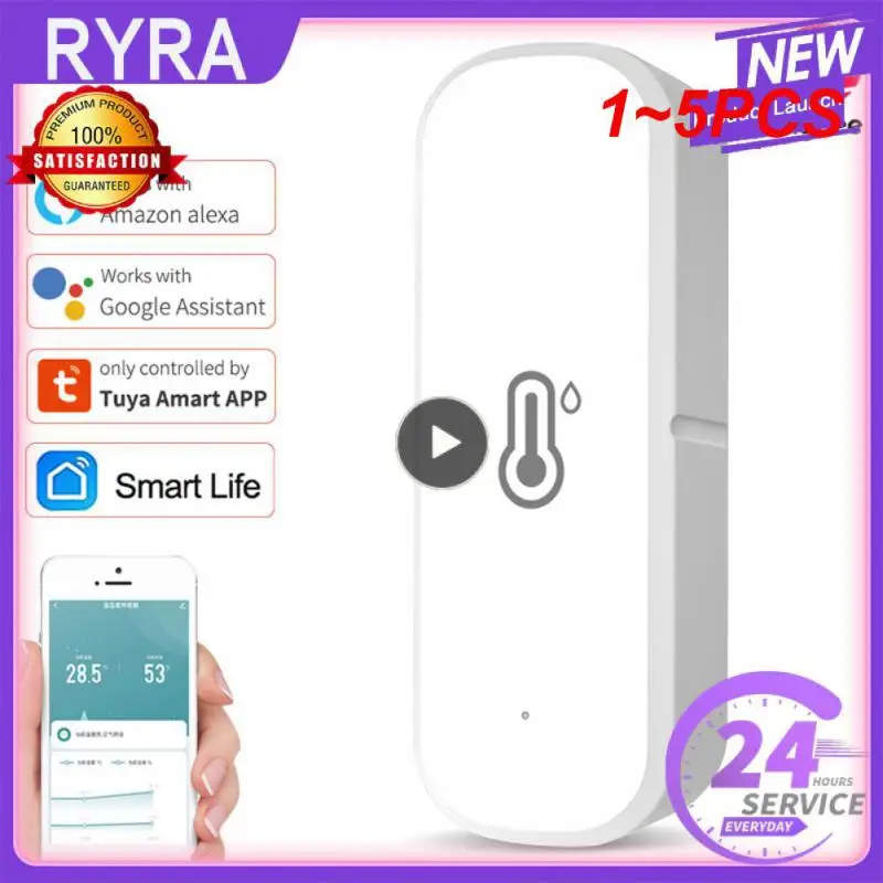 Умный гигрометр Tuya Zigbee/Wi-Fi, устройство для измерения влажности и температуры в помещении, дистанционное управление через приложение, работает с Alexa, 1-5 шт.
Умный гигрометр Tuya Zigbee/Wi-Fi, устройство для измерения влажности и температуры в помещении, дистанционное управление через приложение, работает с Alexa, 1-5 шт.