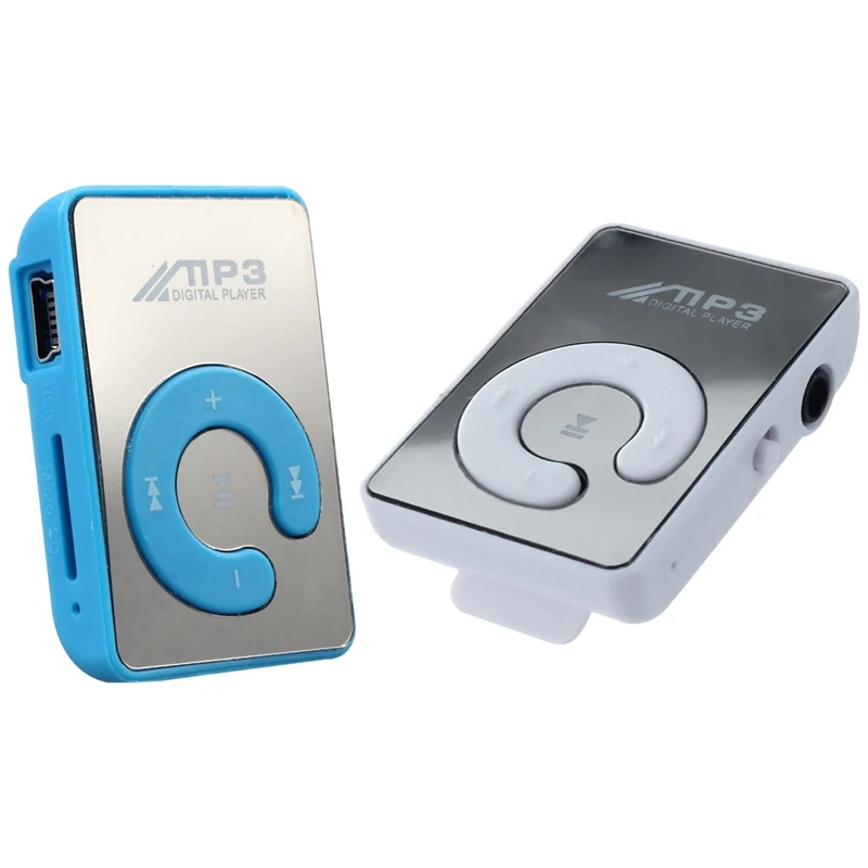 2 Pcs Mini Mirror Clip USB Digital Mp3 Music Player Support 8GB SD TF Card Blue & White
2 Pcs Mini Mirror Clip USB Digital Mp3 Music Player Support 8GB SD TF Card Blue & White