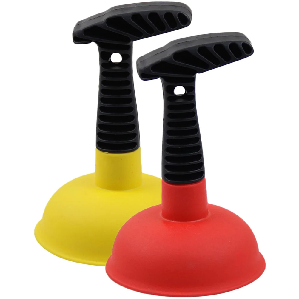 

2 Pcs Pipe Cleaner Toilet Unclog Plunger Kitchen Sink Drain Tool Scavengers Unclogger Tpr Small Mini And