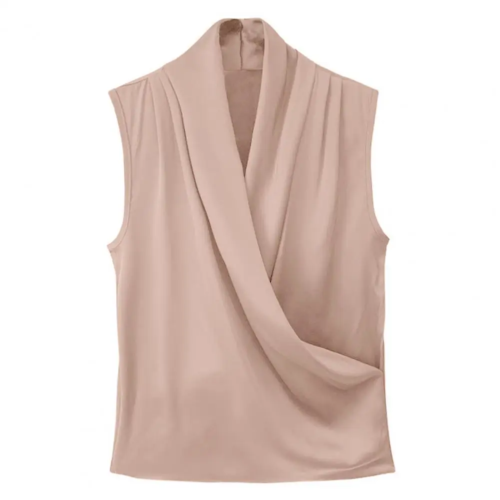 New smooth satin vest female sleeveless V-neck top Slim fit outside wearing a small blouse shirt
New smooth satin vest female sleeveless V-neck top Slim fit outside wearing a small blouse shirt