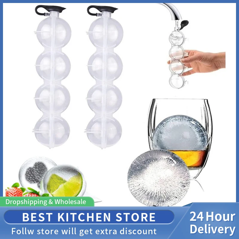 Plastic Ice Maker Transparent Mold 4 Hole Ice Round Makers Bar Ware Ice Box Round Ice Hockey Ball Ice Large Ice Mould Maker Tool
Plastic Ice Maker Transparent Mold 4 Hole Ice Round Makers Bar Ware Ice Box Round Ice Hockey Ball Ice Large Ice Mould Maker Tool