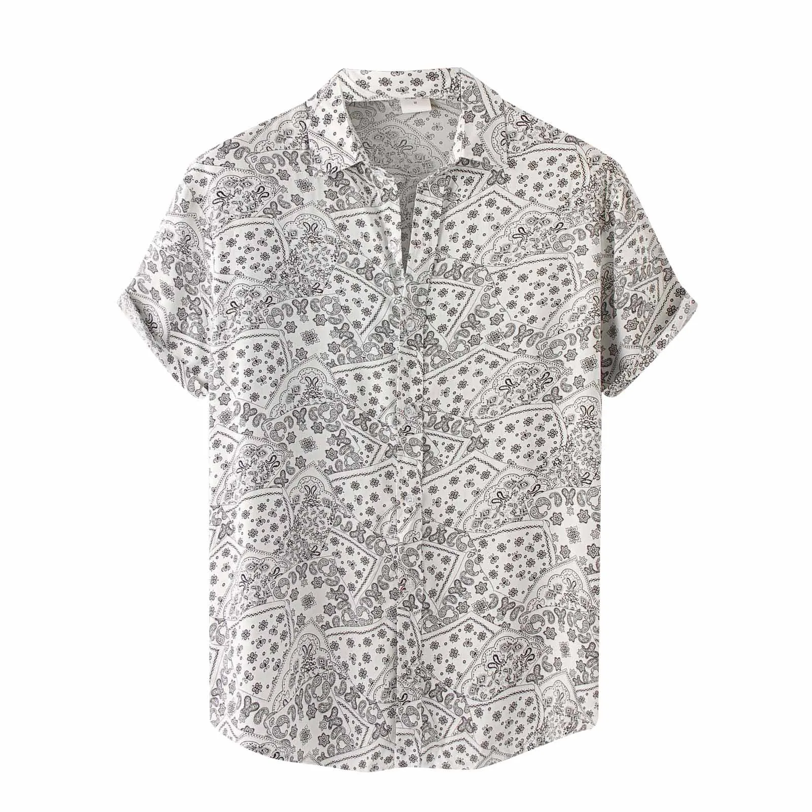 Ethnic Style Mens Shirts Summer White Dots Print Streetwear Shirt Short Sleeve Turn Down Collar Button Vintage Hawaiian Shirt
Ethnic Style Mens Shirts Summer White Dots Print Streetwear Shirt Short Sleeve Turn Down Collar Button Vintage Hawaiian Shirt