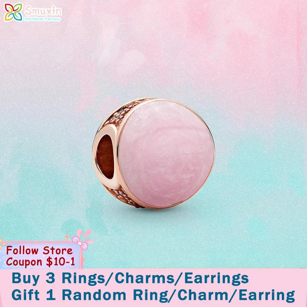 Smuxin 925 Sterling Silver Beads Pink Swirl Charm fit Original Pandora Bracelets for Women Jewelry Making Birthday Gift
Smuxin 925 Sterling Silver Beads Pink Swirl Charm fit Original Pandora Bracelets for Women Jewelry Making Birthday Gift