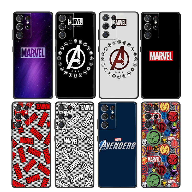 Marvel Logo Avengers For Samsung Galaxy S22 S21 S20 Ultra Plus Pro S10 S9 S8 S7 4G 5G Soft TPU Black Phone Case Cover Capa Coque
Marvel Logo Avengers For Samsung Galaxy S22 S21 S20 Ultra Plus Pro S10 S9 S8 S7 4G 5G Soft TPU Black Phone Case Cover Capa Coque