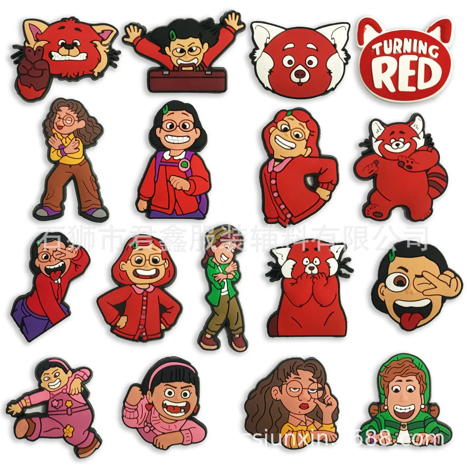 Disney Turning Red Series PVC Shoe Buckle Single Sale Anime Sandals Accessories Available Wholesale Croc Charm Cartoon DIY Gifts
Disney Turning Red Series PVC Shoe Buckle Single Sale Anime Sandals Accessories Available Wholesale Croc Charm Cartoon DIY Gifts