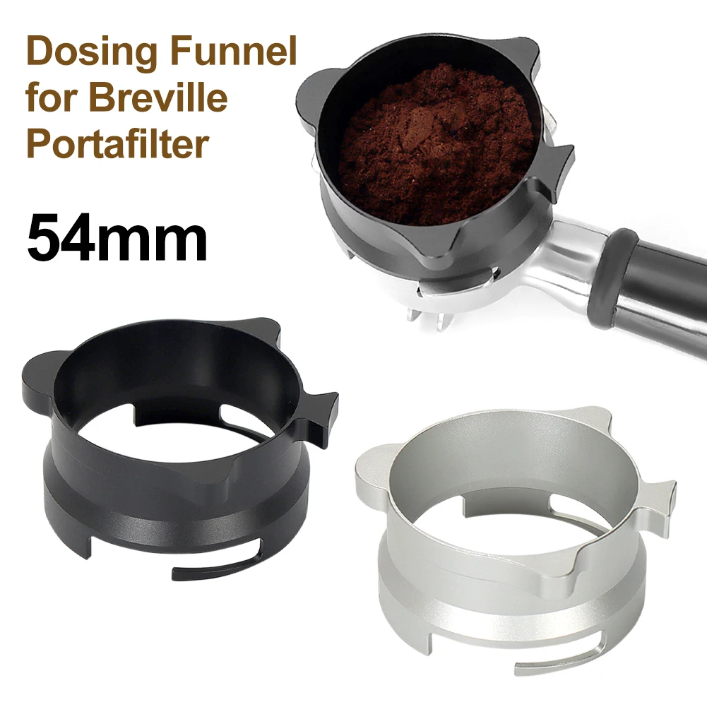 Espresso Dosing Funnel 54mm Aluminum Alloy Dosing Ring Rotate and Lock Reusable Ring for Breville 8 series Espresso Machine
Espresso Dosing Funnel 54mm Aluminum Alloy Dosing Ring Rotate and Lock Reusable Ring for Breville 8 series Espresso Machine