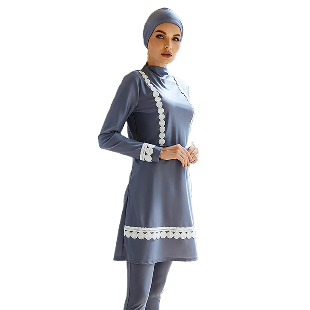 Islamic Burkinis Bathing Suit 3pcs Muslim Swimsuit Summer Bikini Women Modest Patchwork Hijab Long Sleeves Sport Swimsuit
Islamic Burkinis Bathing Suit 3pcs Muslim Swimsuit Summer Bikini Women Modest Patchwork Hijab Long Sleeves Sport Swimsuit
